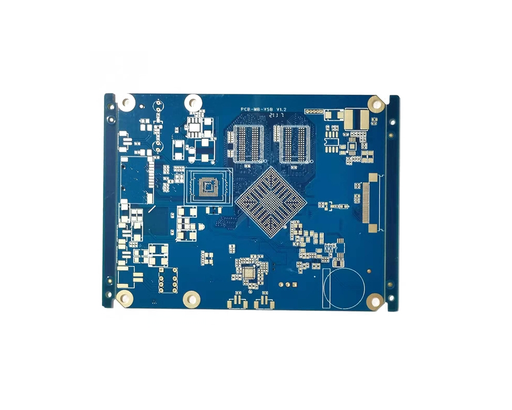 Eight layer impedance four group BGA gold plate